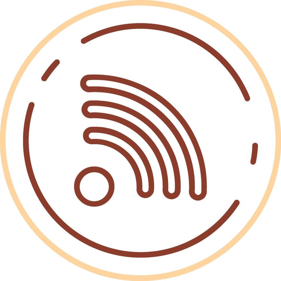 Rss Line Two Color Icon vector