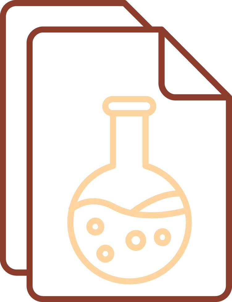 Document Line Two Color Icon vector