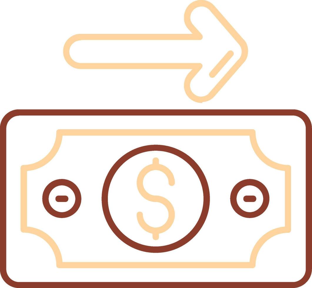 Payment Line Two Color Icon vector