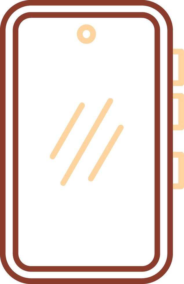 Smartphone Line Two Color Icon vector