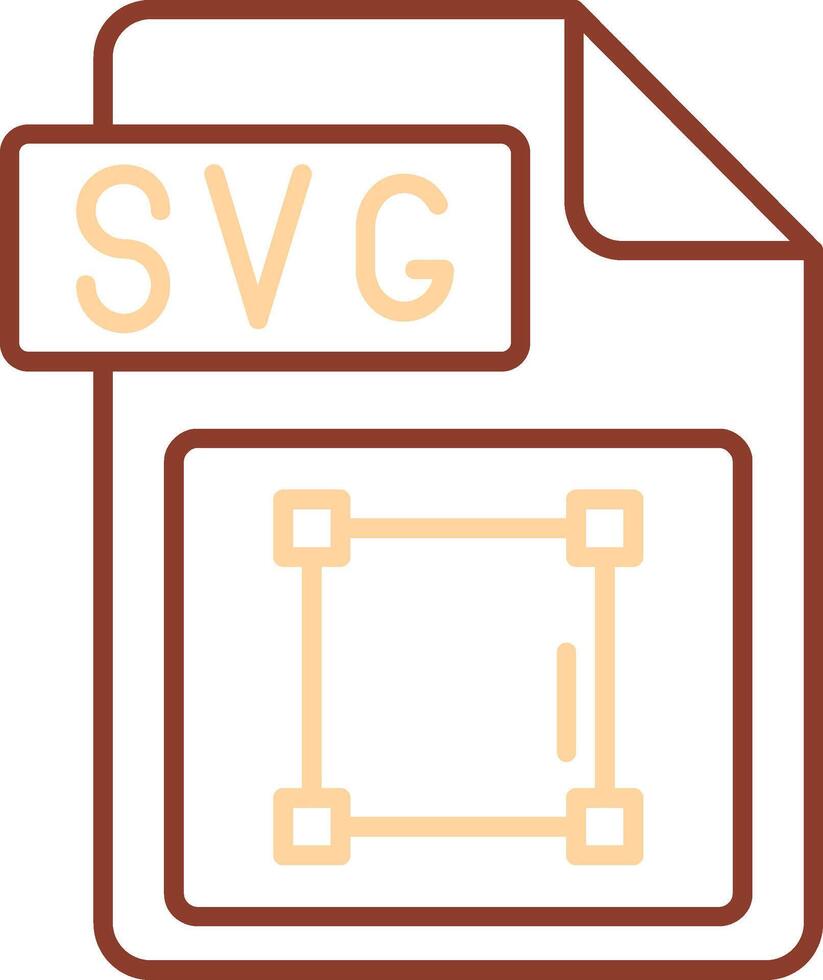Svg file format Line Two Color Icon vector