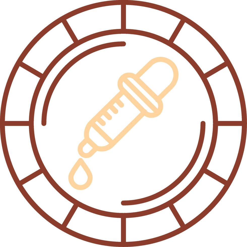 Color picker Line Two Color Icon vector