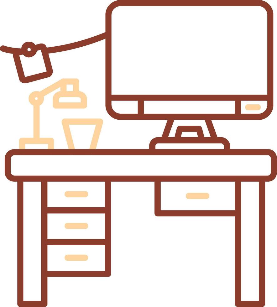 Workspace Line Two Color Icon vector