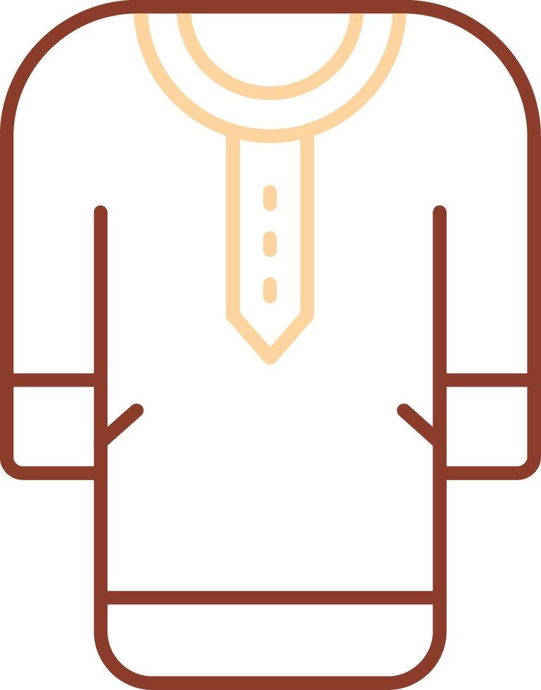 Clothes Line Two Color Icon vector