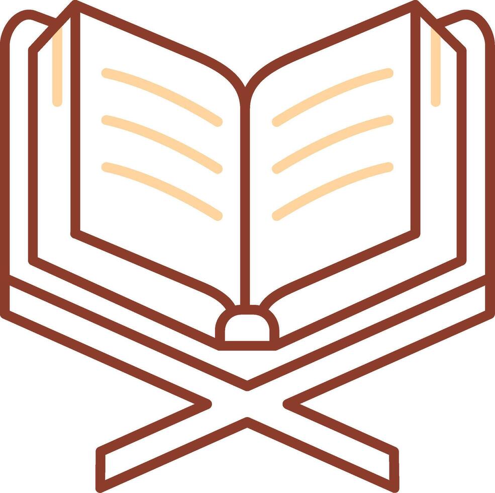 Read Line Two Color Icon vector