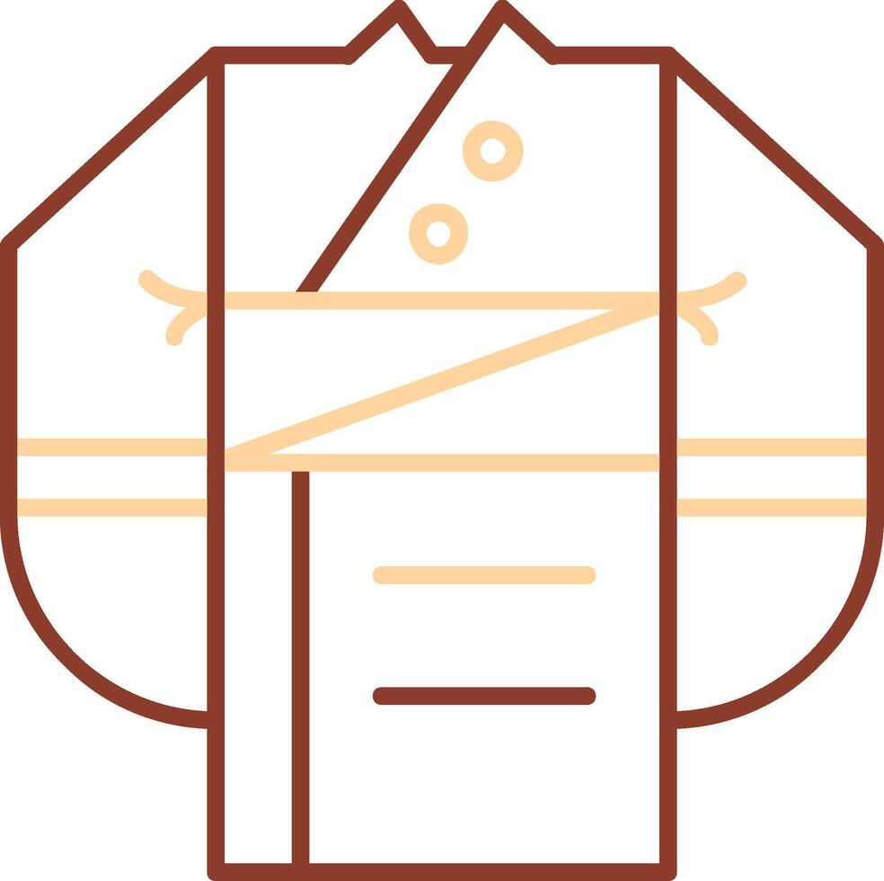 Clothes Line Two Color Icon vector
