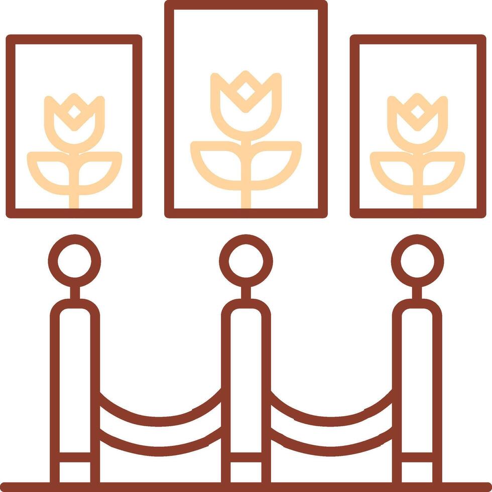 Barrier Line Two Color Icon vector