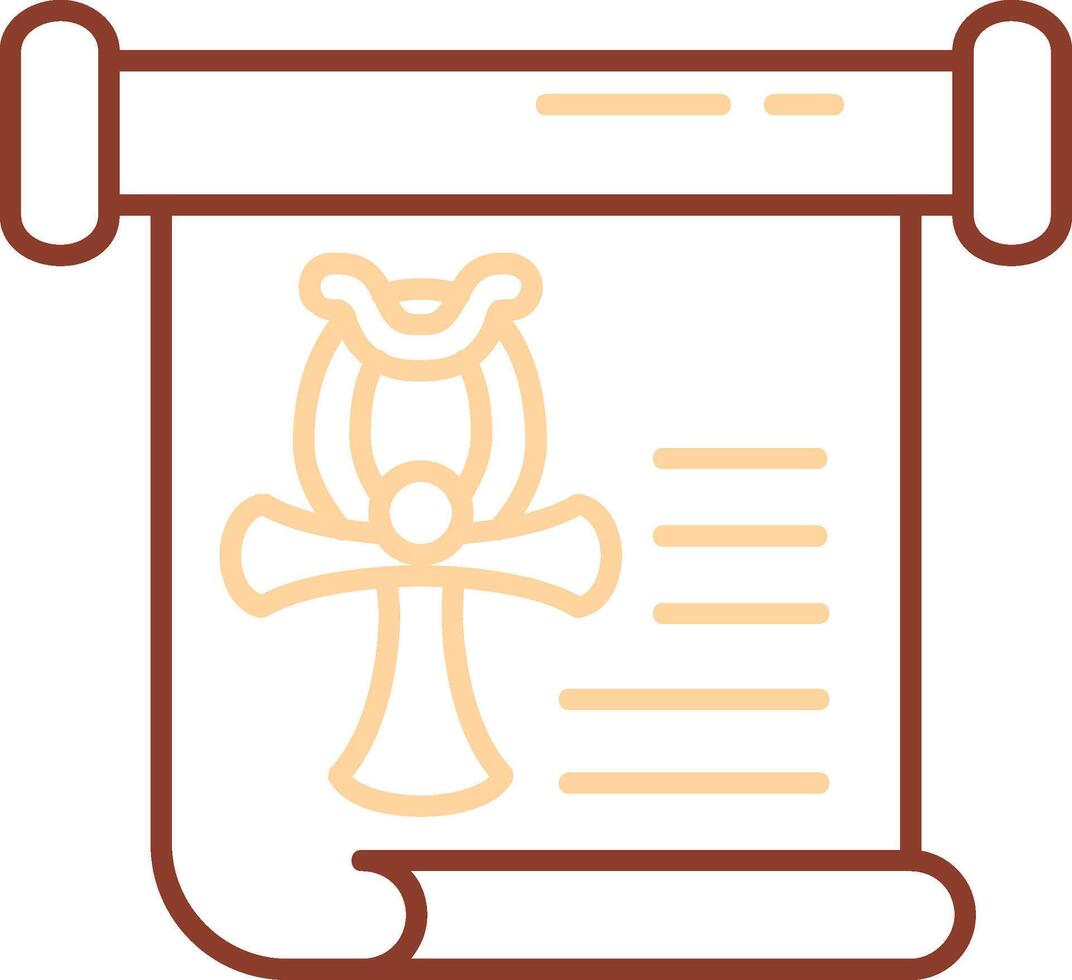 History Line Two Color Icon vector
