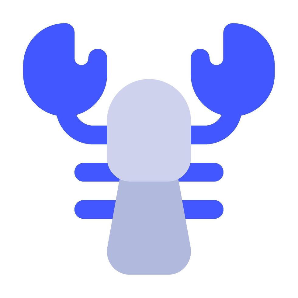 Lobster Icon Food and Beverages for Web, app, uiux, infographic, etc vector