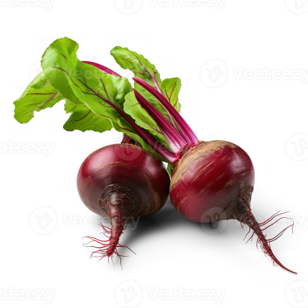 AI generated two beets on a transparent background png