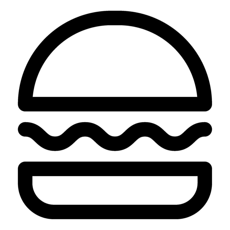 Burger Icon Food and Beverages for Web, app, uiux, infographic, etc vector