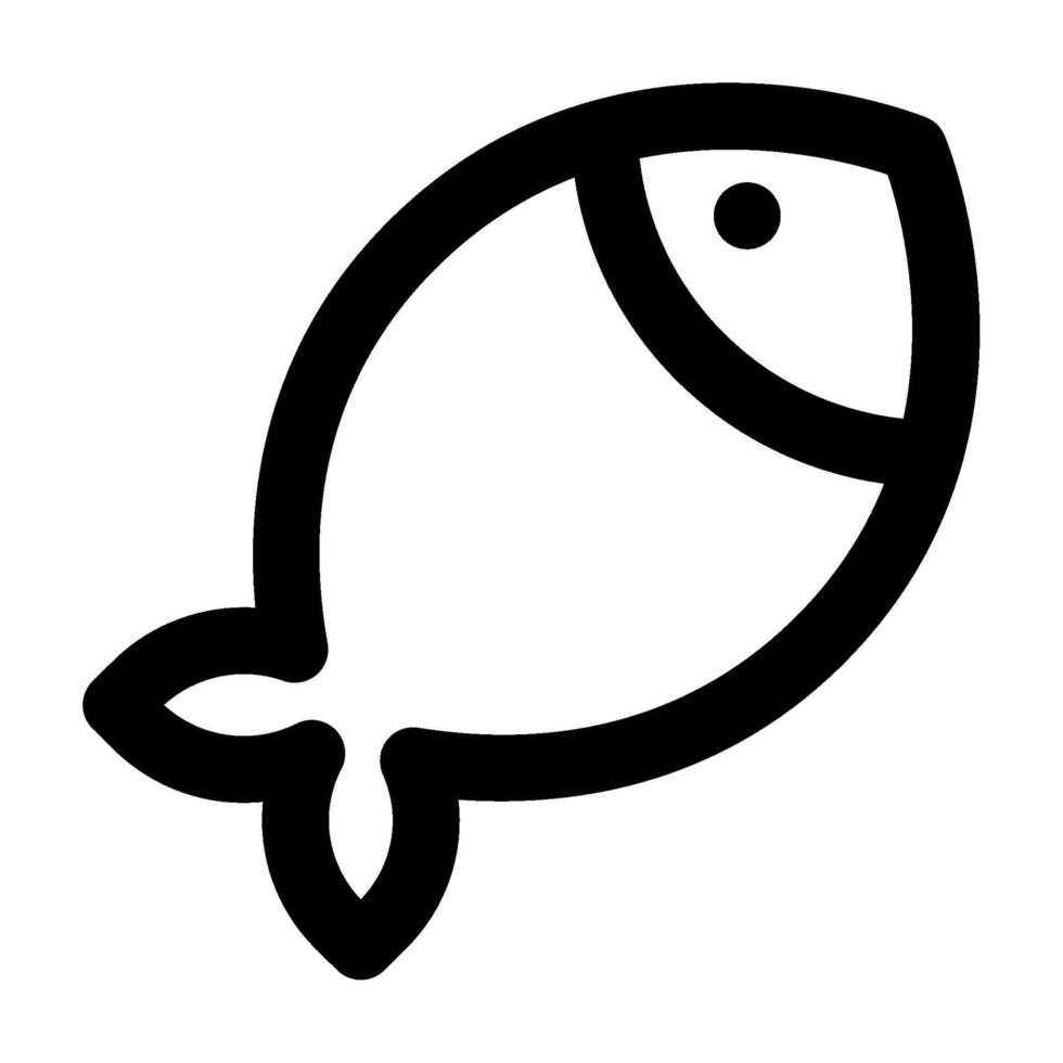 Fish Icon Food and Beverages for Web, app, uiux, infographic, etc vector