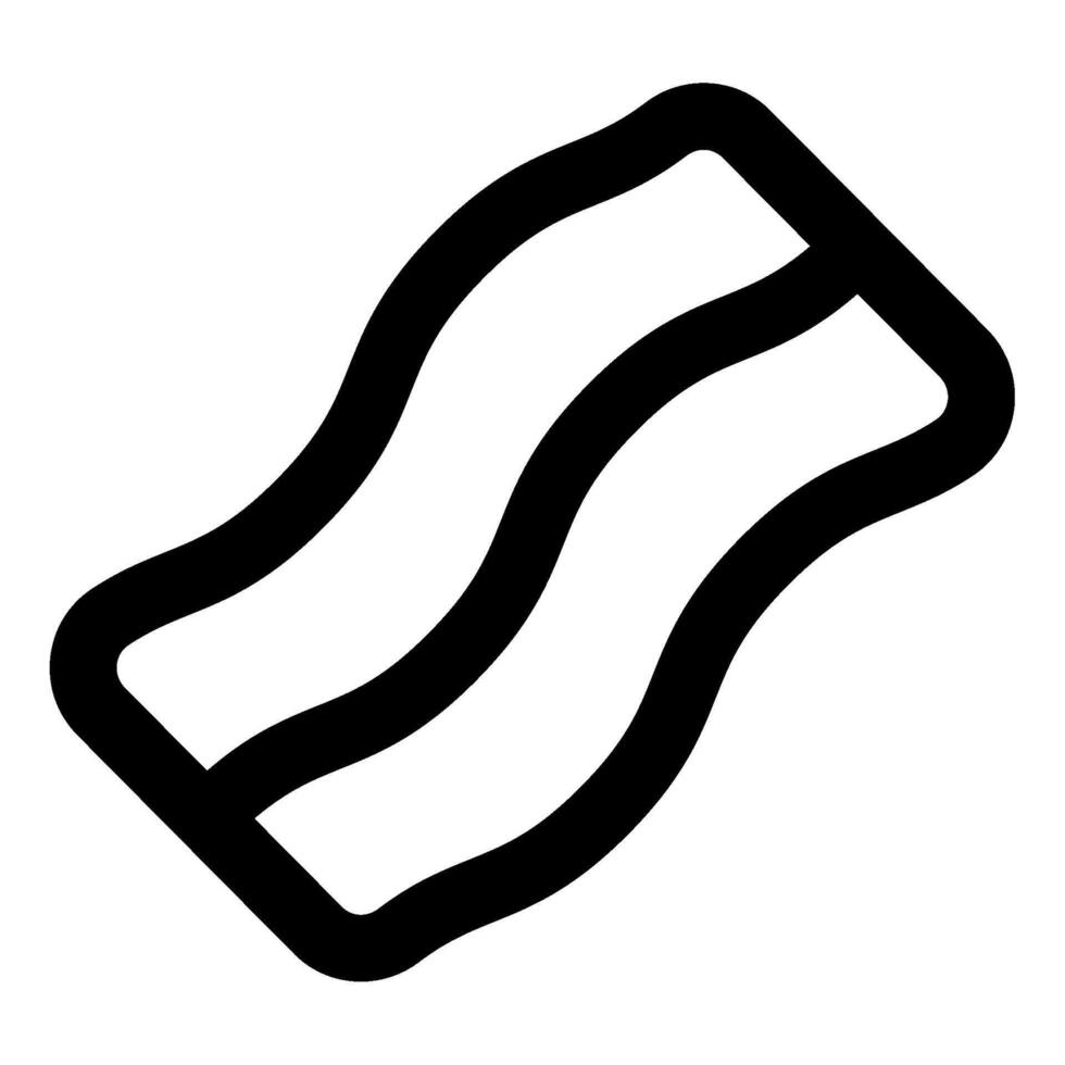 Bacon Icon Food and Beverages for Web, app, uiux, infographic, etc vector