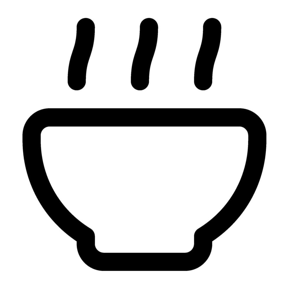 Soup Icon Food and Beverages for Web, app, uiux, infographic, etc vector