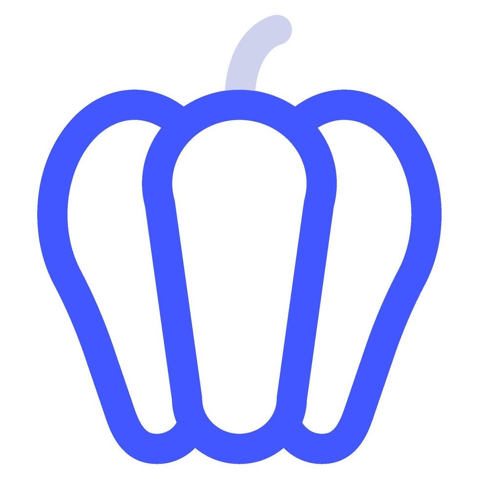 Bell Pepper Icon Food and Beverages for Web, app, uiux, infographic, etc vector
