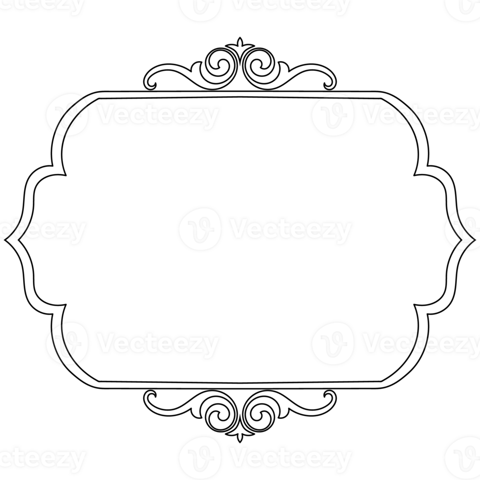 vintage horizontal frame Label lines for making catalogs and brochures