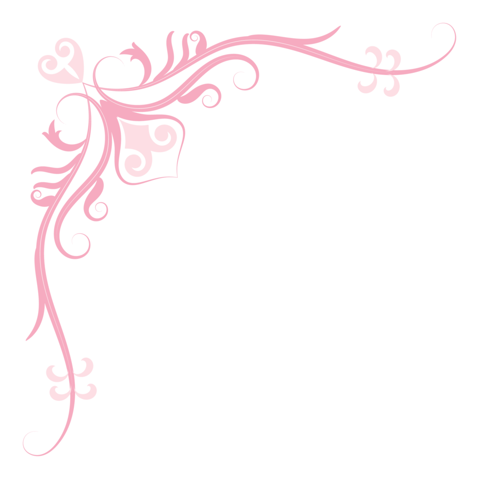 rosa Vintage ▾ angolo, magro linea vittoriano mezzo età fantasia nero monogramma cornici, design elementi collezione, astratto icone, semplice simboli di fiori. png