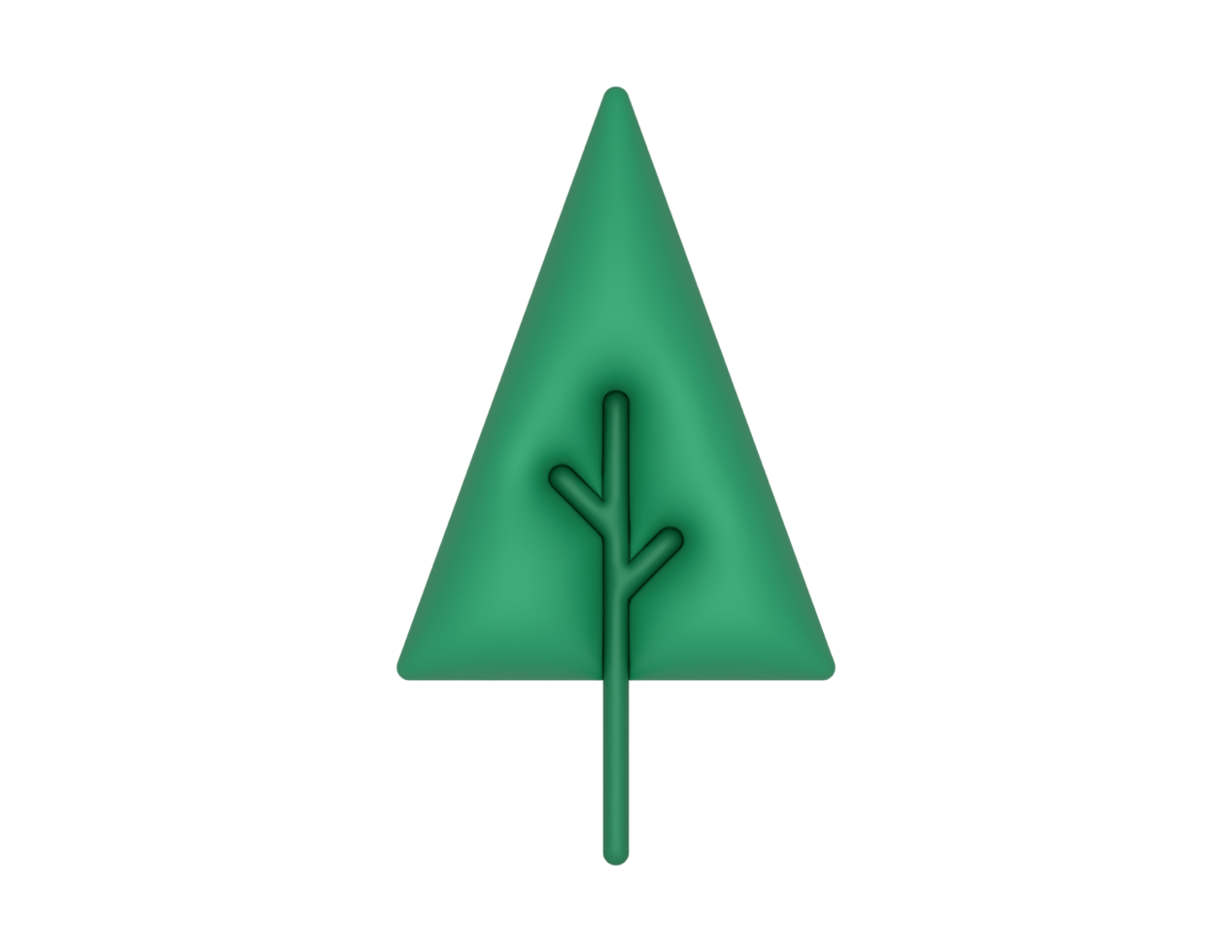 a 3d Pine Tree on a transparent background png