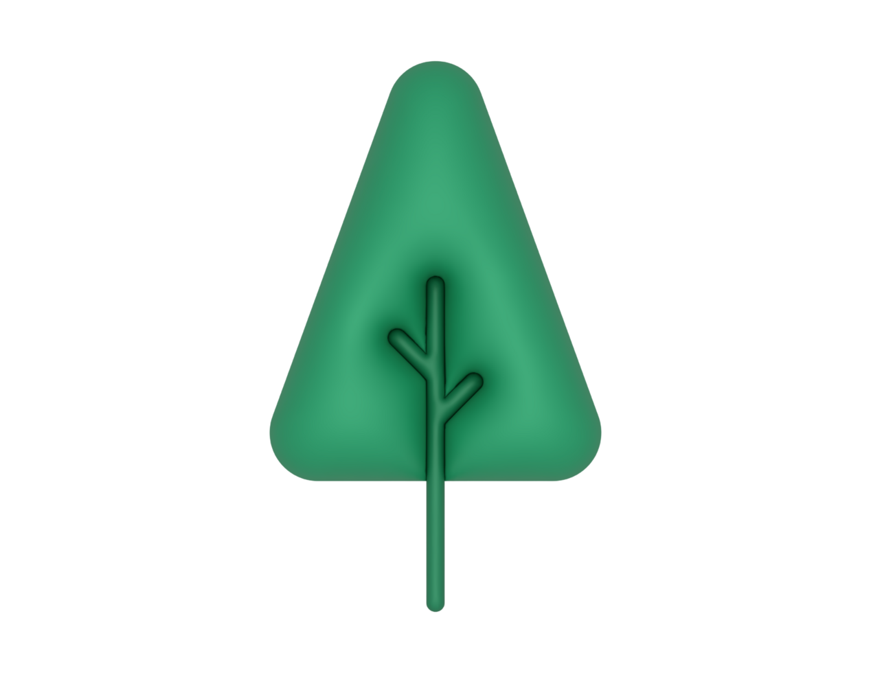 a 3d Pine Tree on a transparent background png