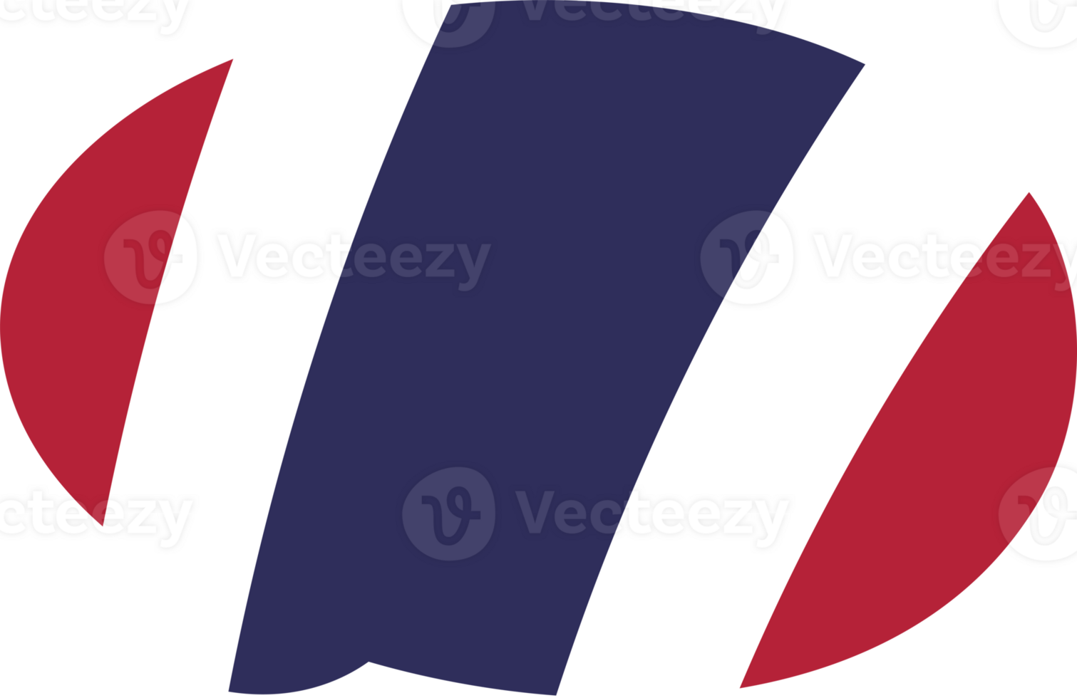 Red, white and blue colored speech bubble icon, as the colors of Thailand flag. Flat design illustration. png