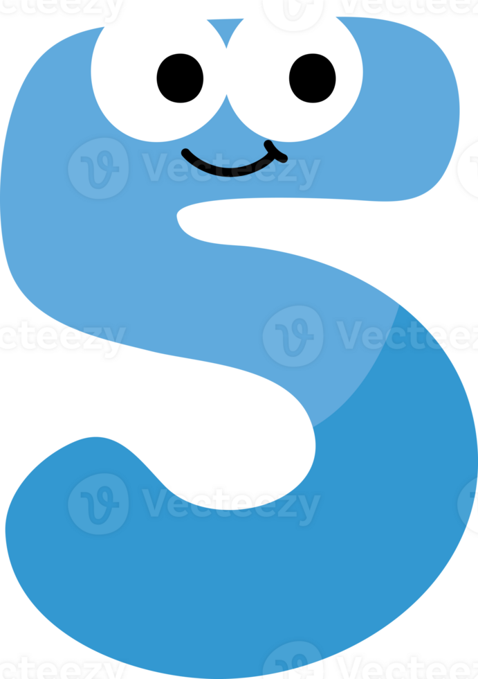 Colorful and playful number cartoon illustration for kids. png