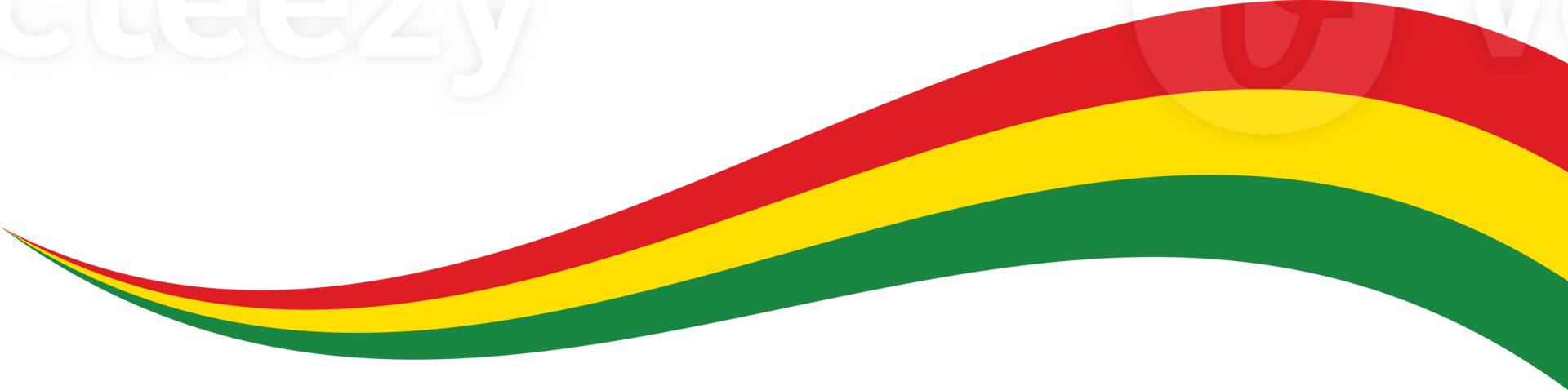 Red, yellow and green colored background as the colors of Black History Month flag. Flat design illustration. png