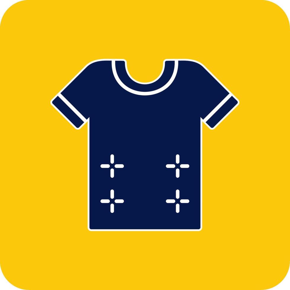 Shirt Glyph Square Two Color Icon vector