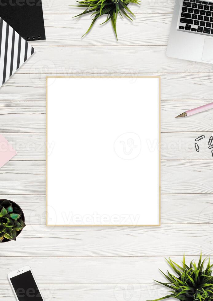 Mockup template for banners and other design purposes, empty blank display photo