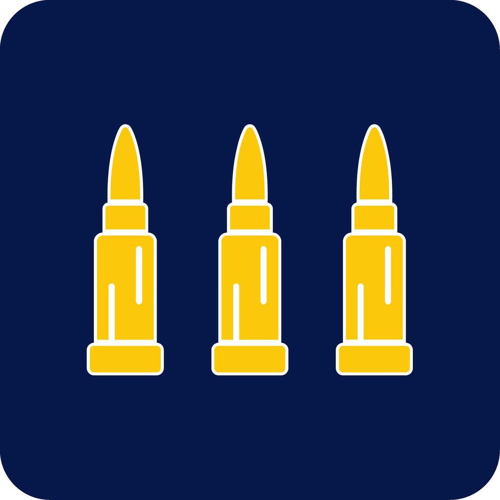 Bullets Glyph Square Two Color Icon vector