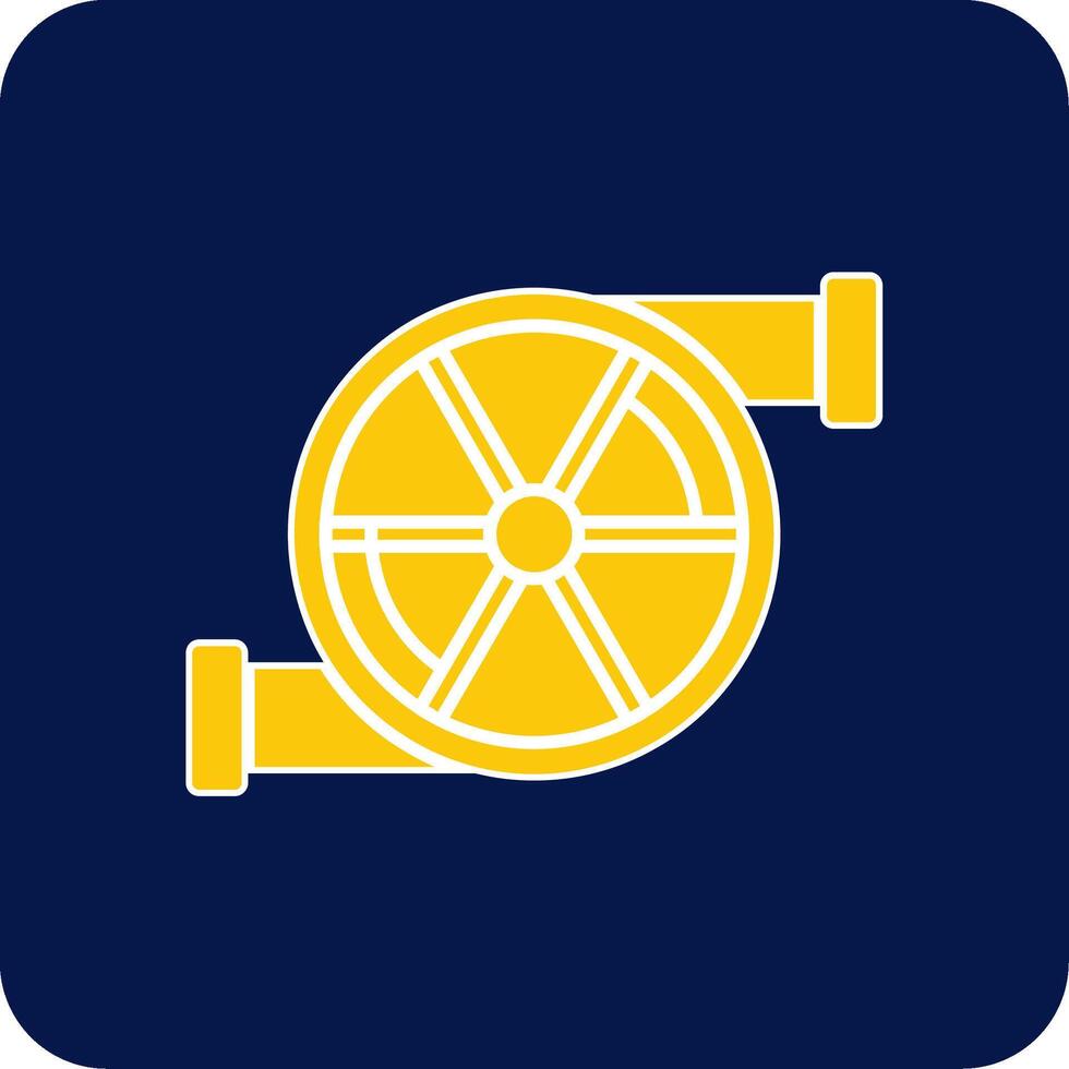 Turbo Glyph Square Two Color Icon vector