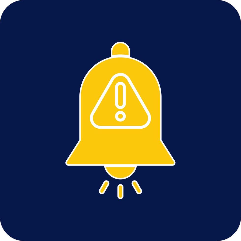 Interruption Glyph Square Two Color Icon vector