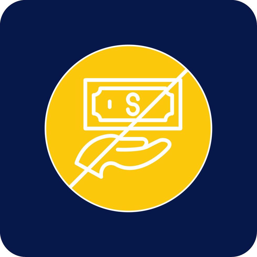Stop Corruption Glyph Square Two Color Icon vector