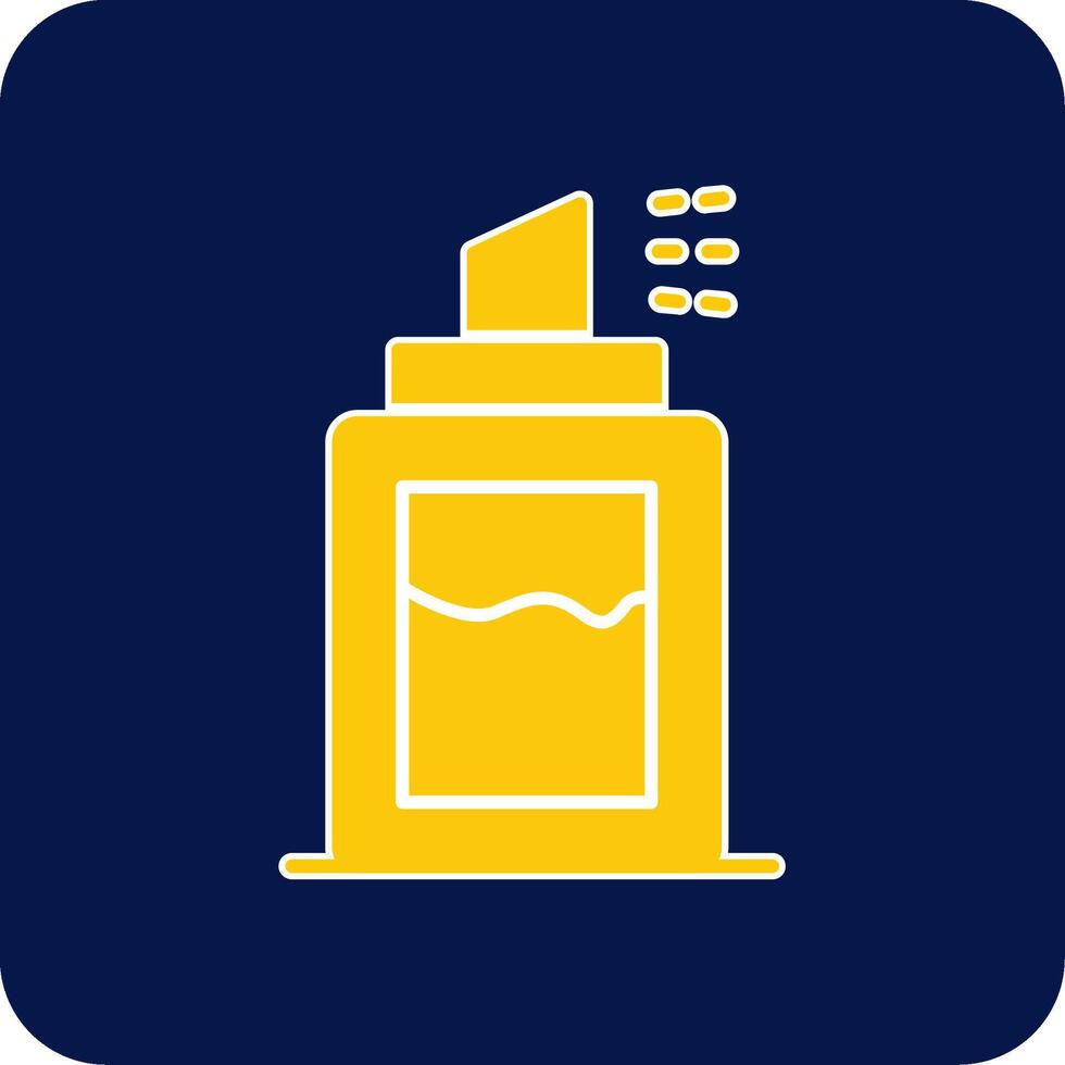 Deodorant Glyph Square Two Color Icon vector