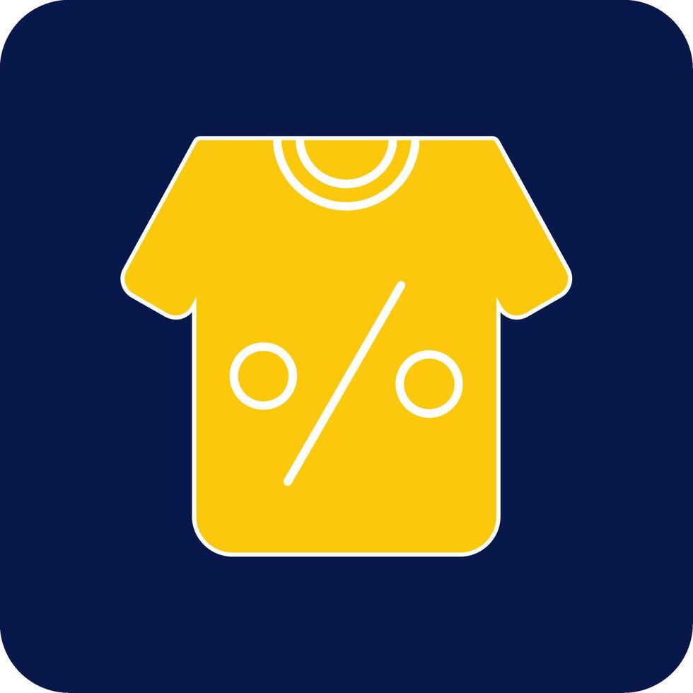 Tshirt Glyph Square Two Color Icon vector