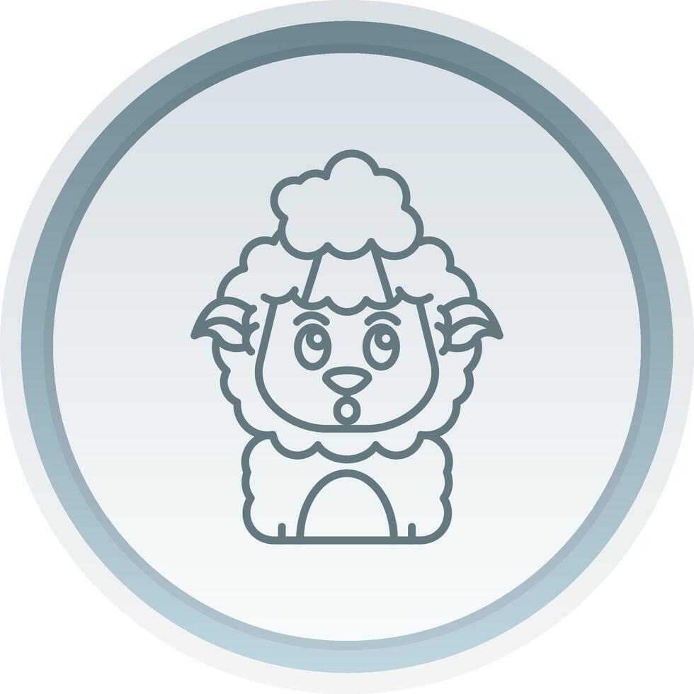 Exploding Linear Button Icon vector