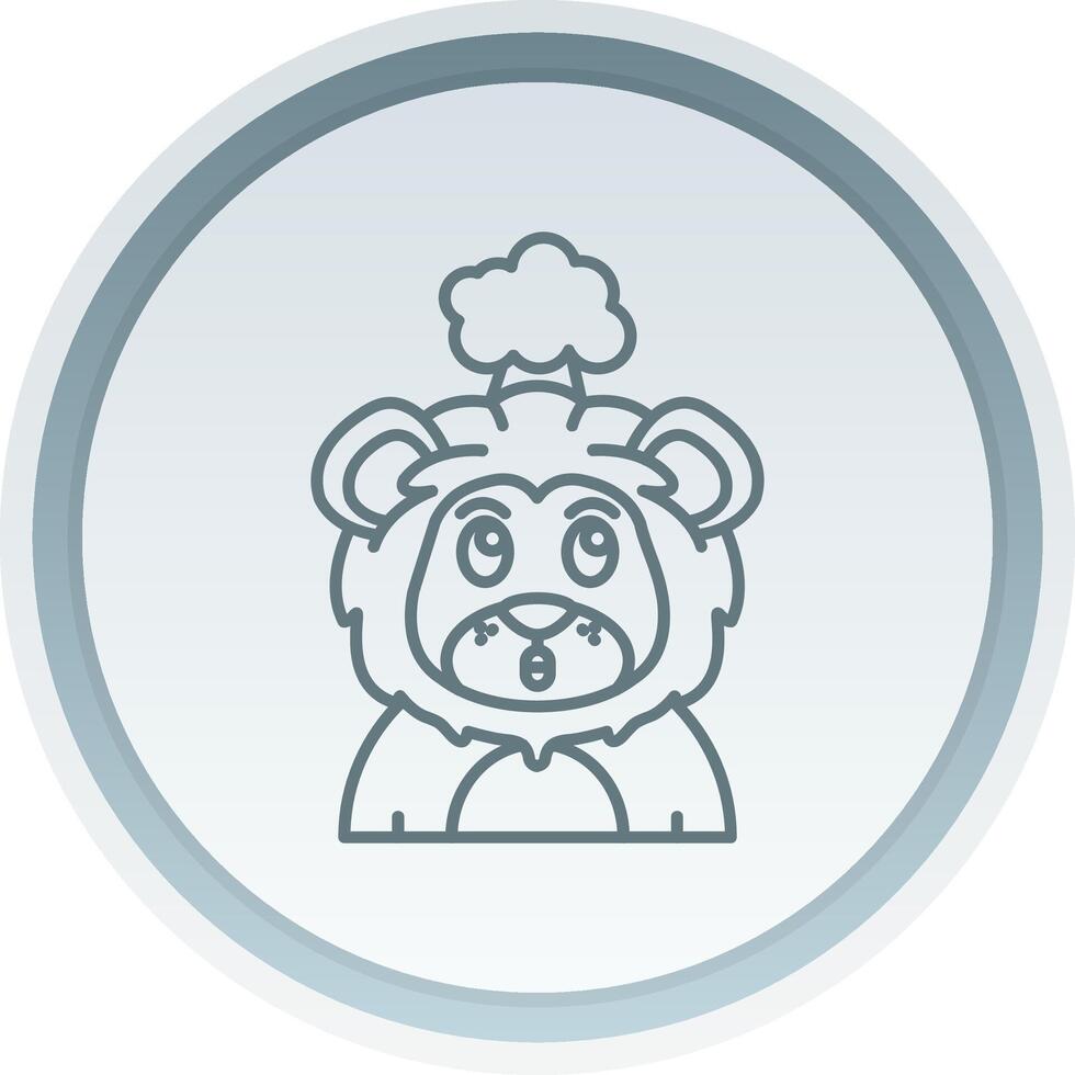 Exploding Linear Button Icon vector