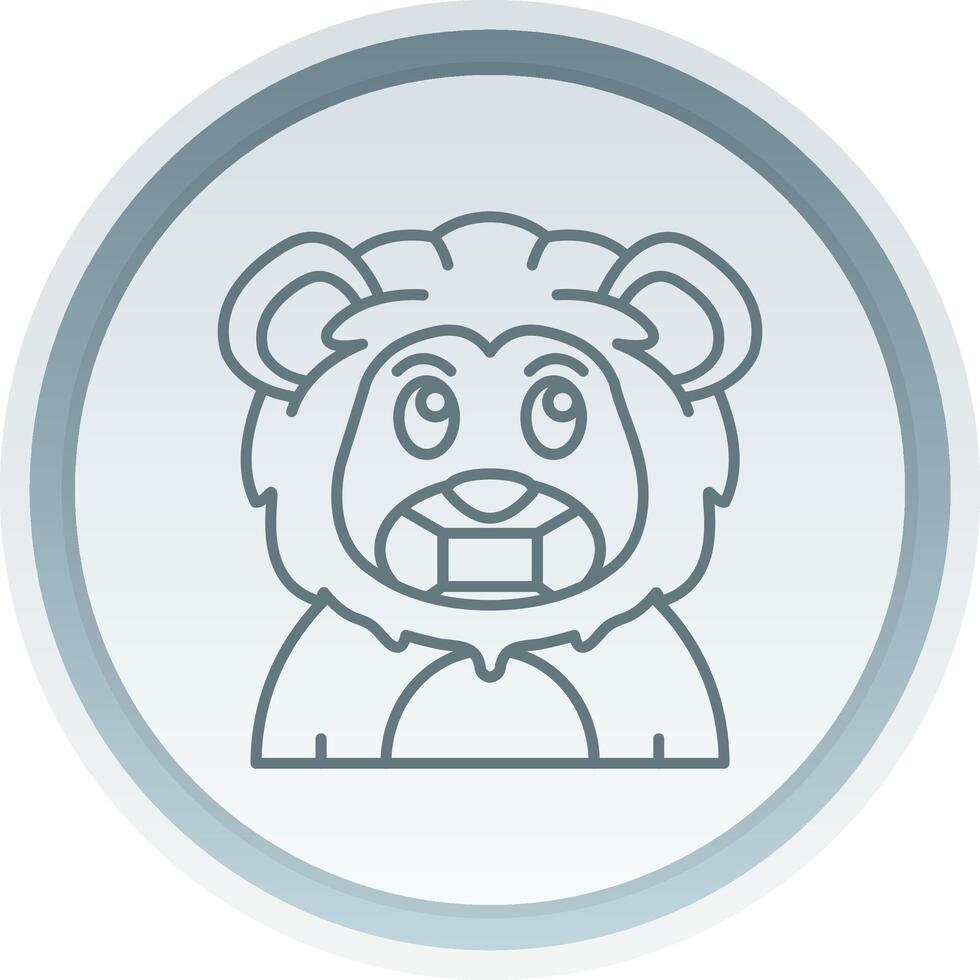 Face mask Linear Button Icon vector