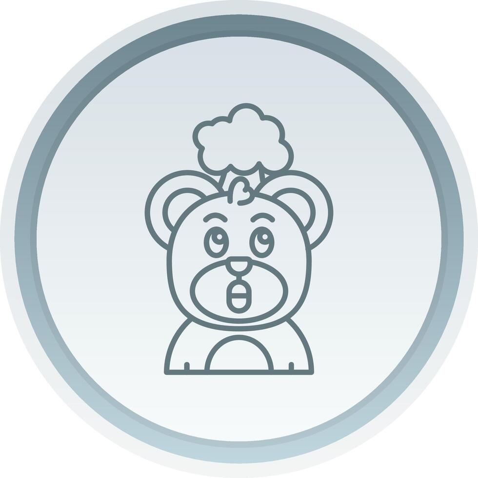 Exploding Linear Button Icon vector