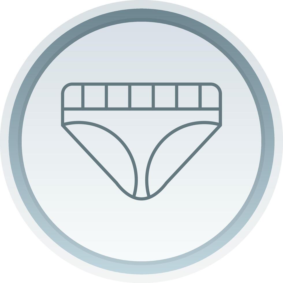 Underwear Linear Button Icon vector