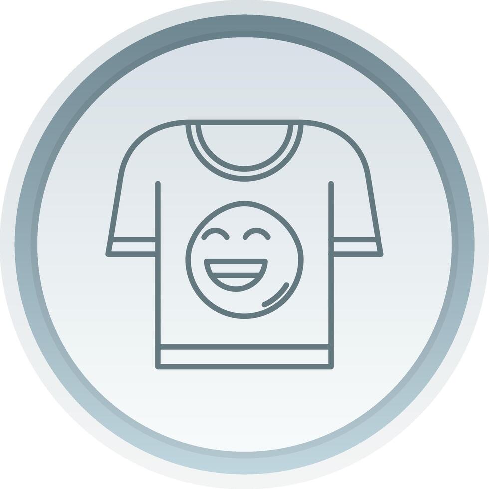 T shirt Linear Button Icon vector