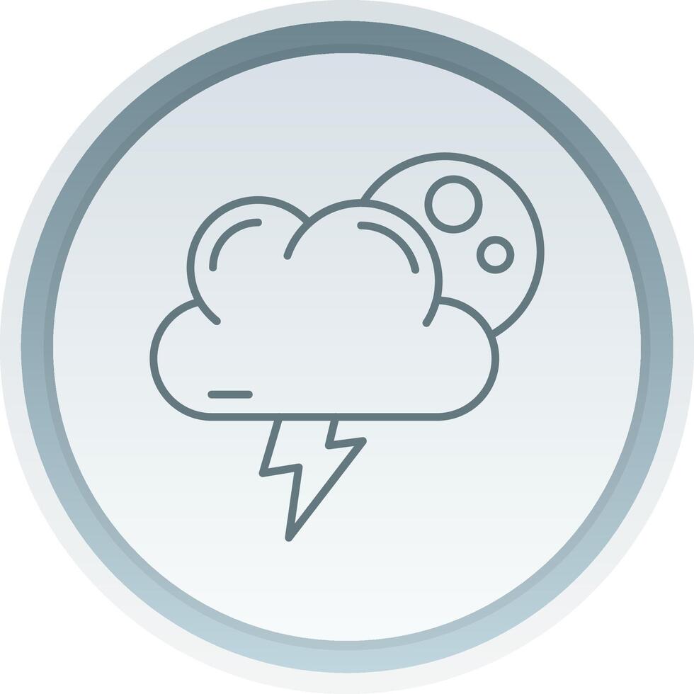 Forecast Linear Button Icon vector