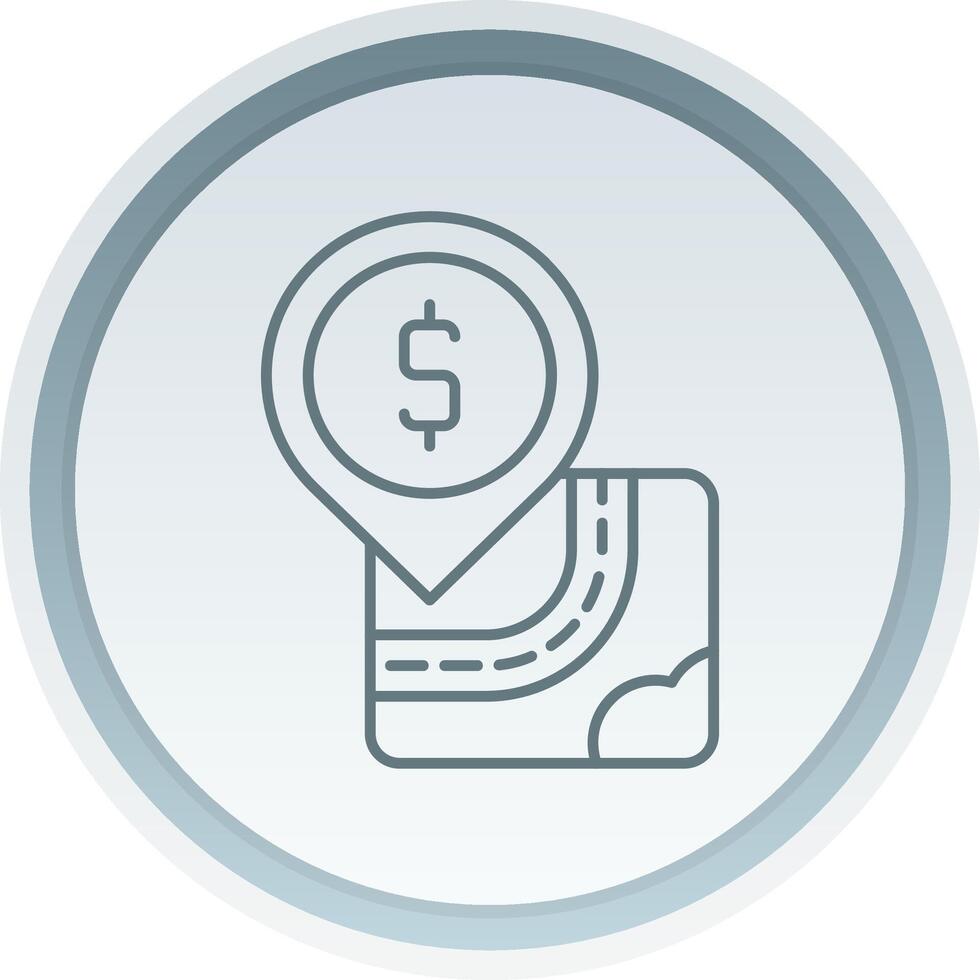 Atm Linear Button Icon vector