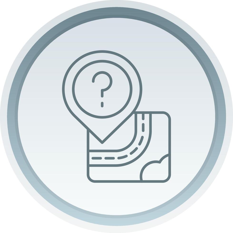 Question Linear Button Icon vector