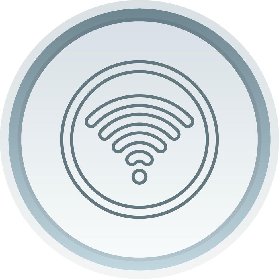 Wifi Linear Button Icon vector