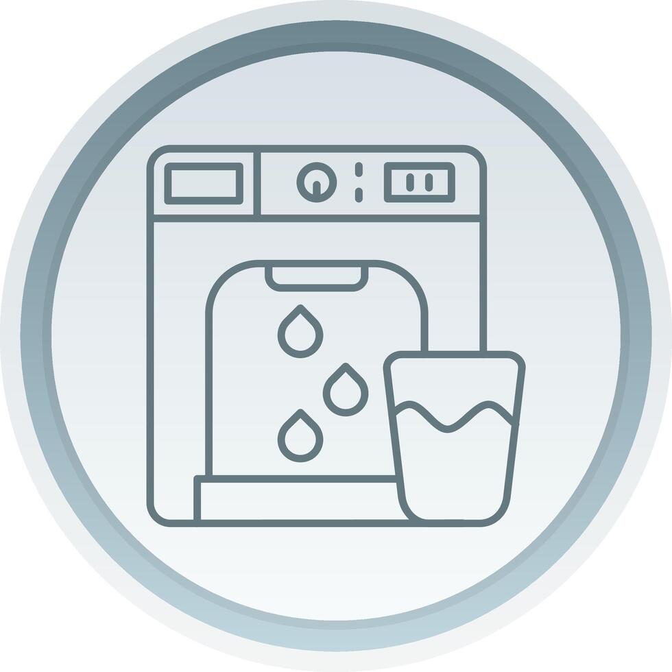 Dispenser Linear Button Icon vector