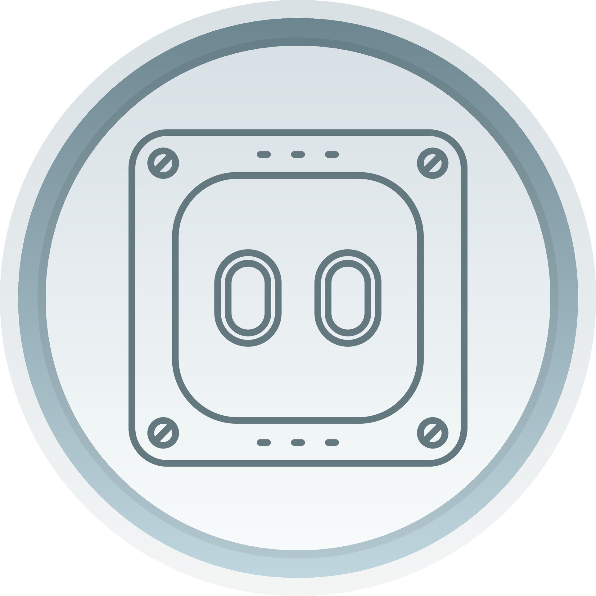 Socket Linear Button Icon 37836444 Vector Art at Vecteezy