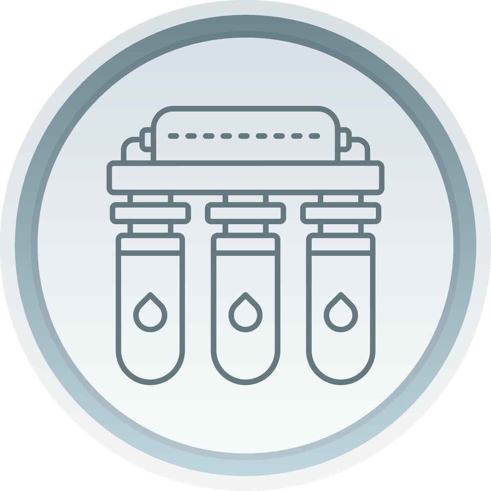 Water purifier Linear Button Icon vector