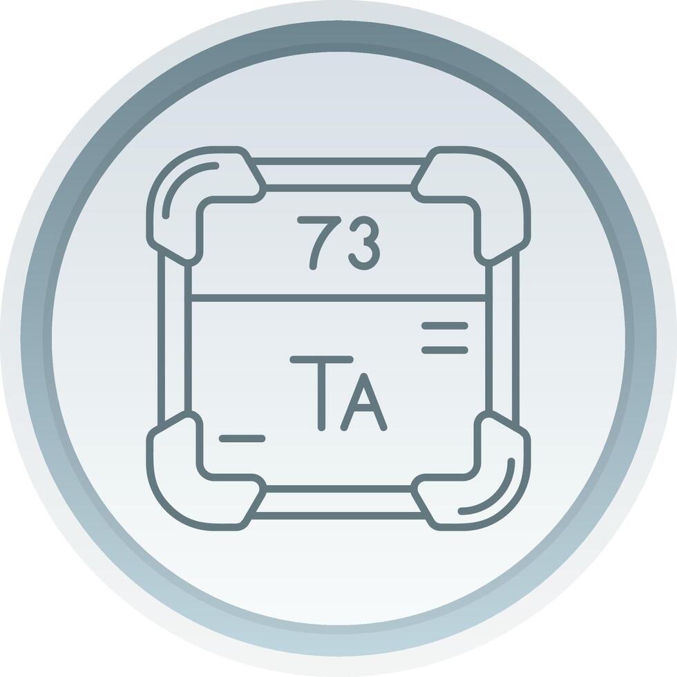 Tantalum Linear Button Icon vector