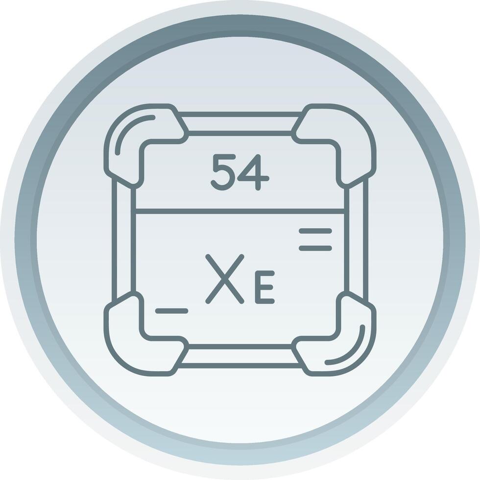 Xenon Linear Button Icon vector