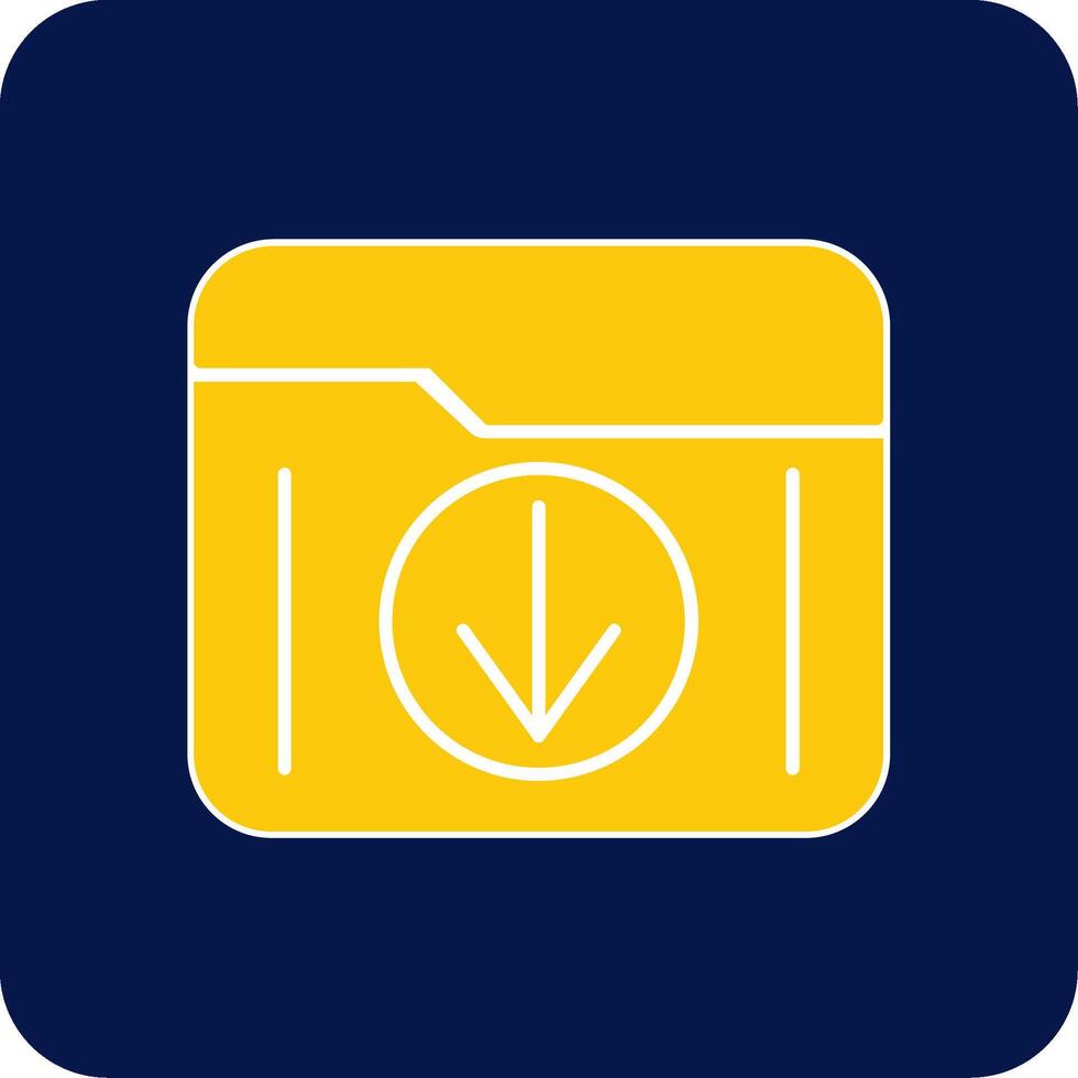Download Glyph Square Two Color Icon vector